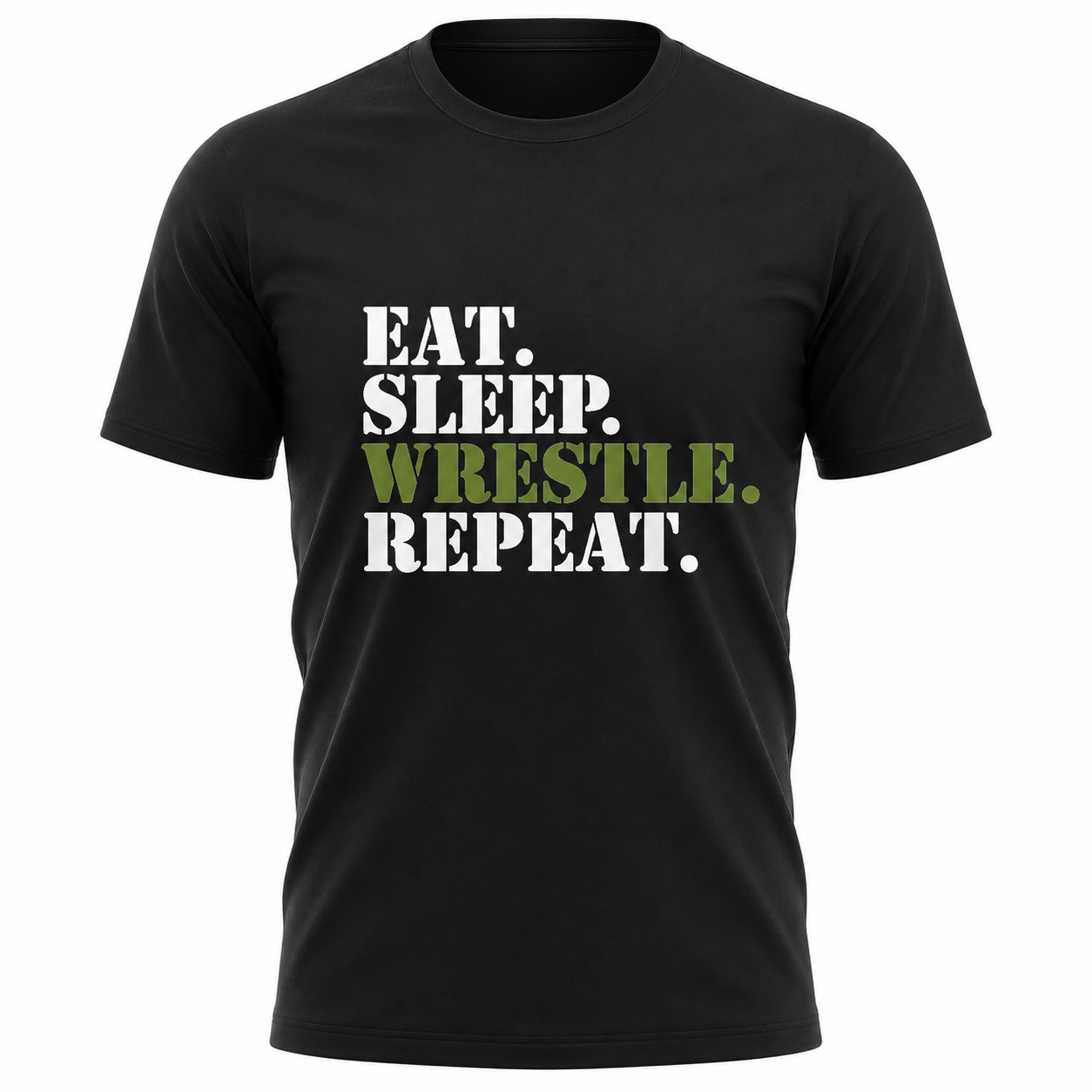 "Eat. Sleep. Wrestle. Repeat." T-Shirt