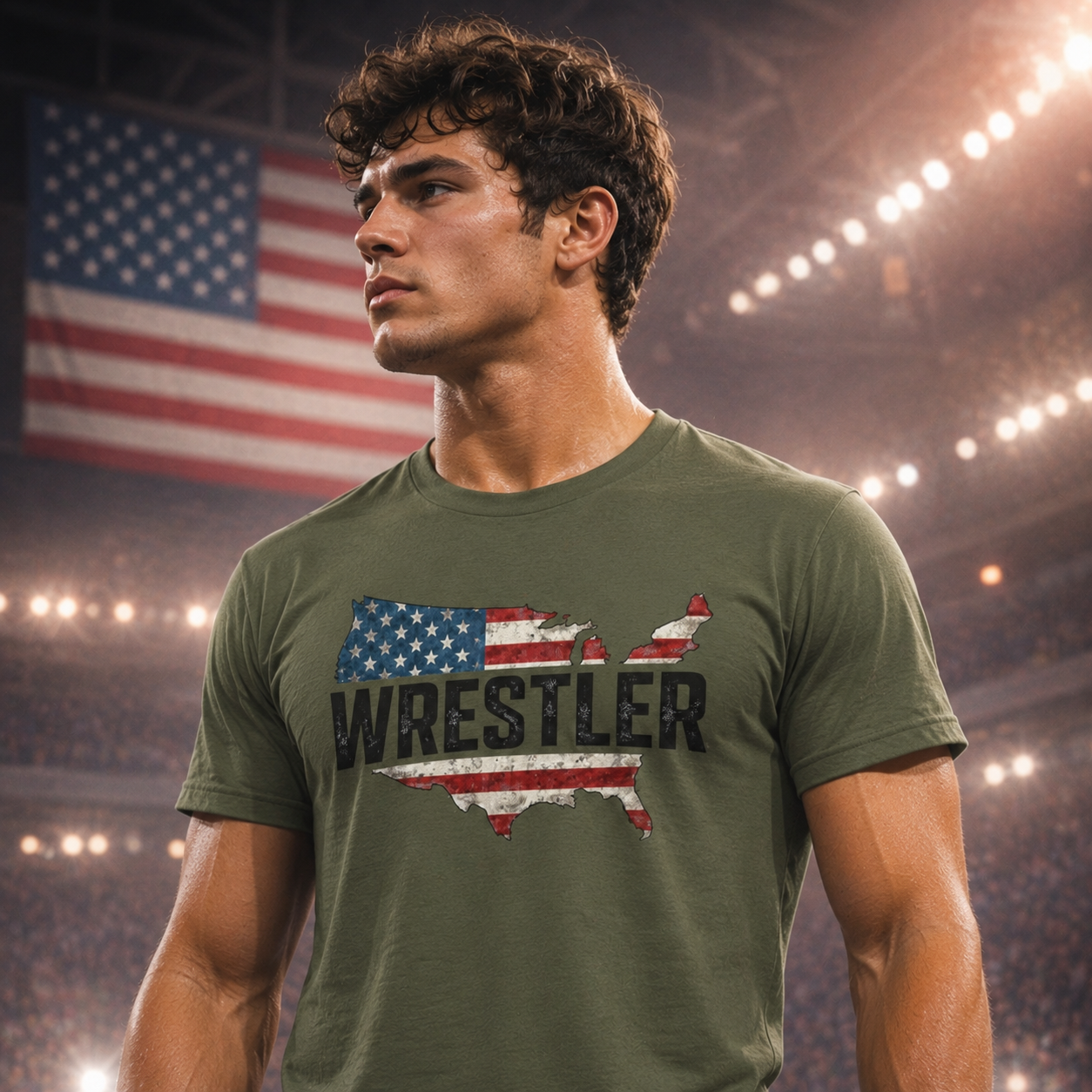American Wrestler T-Shirt — USA